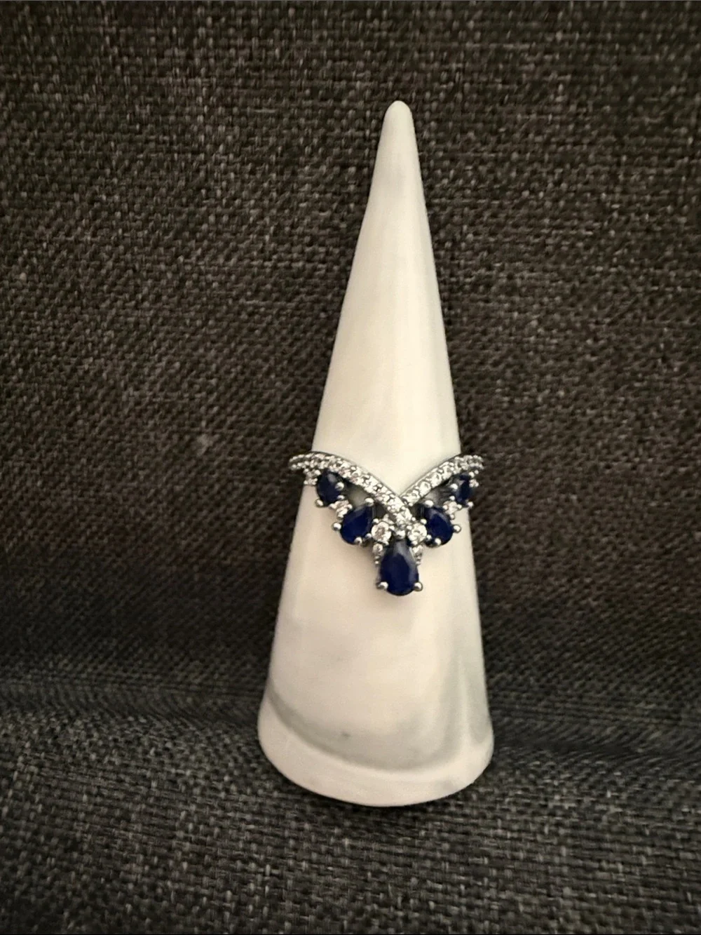 Bomb party OG rhodium Size 9 ring